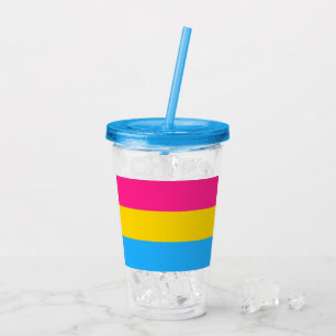 Vaso Acrílico Bandera Pansexual