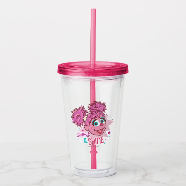 Vaso Acrílico Barrio Sésamo | Abby Cadabby - Sparkle & Shine (Anverso)