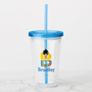 Vaso Acrílico Barrio Sésamo   B es para Bert