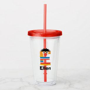 Vaso Acrílico Barrio Sésamo   E es para Ernie