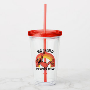 Vaso Acrílico Barrio Sésamo   Elmo sé amable con tu mente
