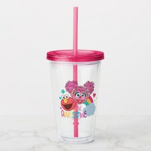 Vaso Acrílico Barrio Sésamo   Elmo y Abby - Sean Increíbles