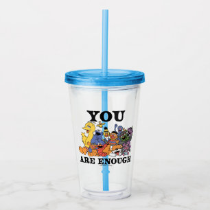 Vaso Acrílico Barrio Sésamo   Eres suficiente