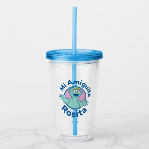 Vaso Acrílico Barrio Sésamo   Mi Amiguita Rosita