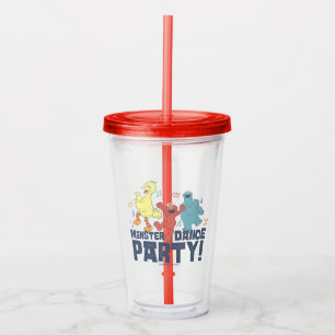 Vaso Acrílico Barrio Sésamo   Monster Dance Fiesta