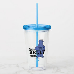 Vaso Acrílico Barrio Sésamo   Monstruo Cookie Respira
