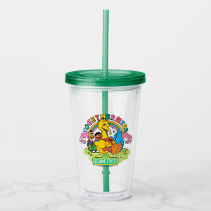 Vaso Acrílico Barrio Sésamo   Multitud