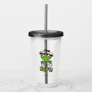 Vaso Acrílico Barrio Sésamo   Oscar al Grouch Nope!