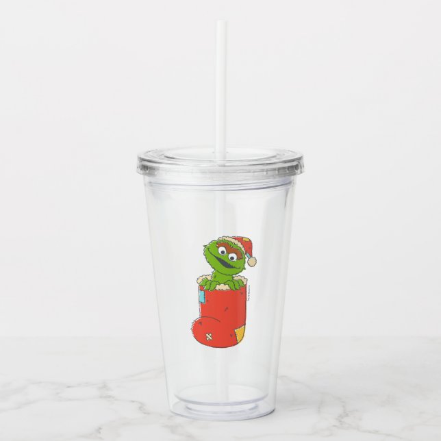 Vaso Acrílico Barrio Sésamo | Óscar de época en reposición (Anverso)