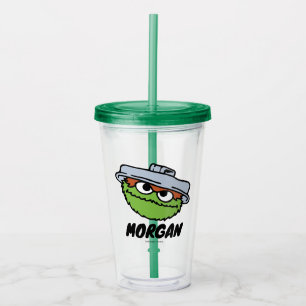 Vaso Acrílico Barrio Sésamo   Oscar el Grouch Scram!   Añadir no