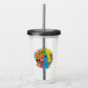 Vaso Acrílico Barrio Sésamo   Risas, amor y unidad