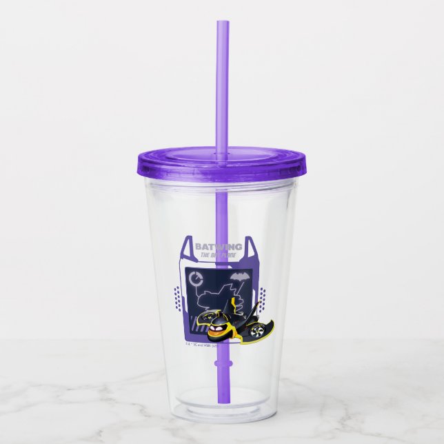 Vaso Acrílico Batería Batllers™ - El Avión Bat (Anverso)