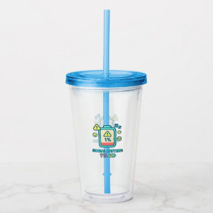 Vaso Acrílico Batería social de bajo diseño de introducción dive