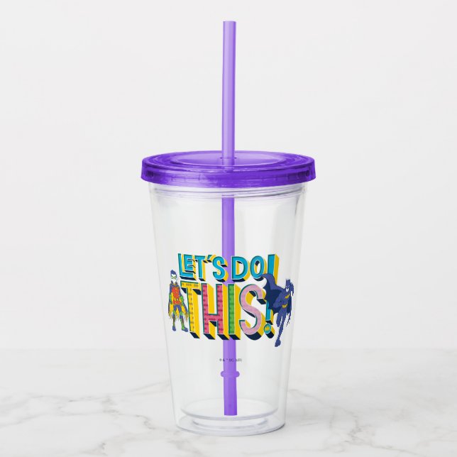 Vaso Acrílico Batman | Hagamos esto (Anverso)