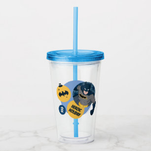Vaso Acrílico Batman Holiday Bauble de la Liga de la Justicia