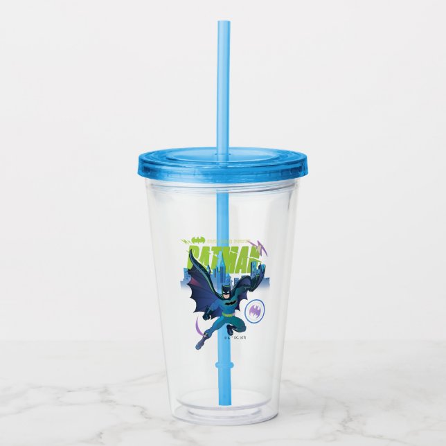 Vaso Acrílico Batman "Own Your Power" City Graphic (Anverso)