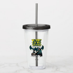Vaso Acrílico Batman y Ace - No jugamos bien con otros