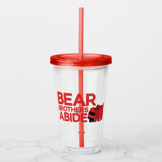 Vaso Acrílico Bear Bears - Bear Brothers Abide (Anverso)