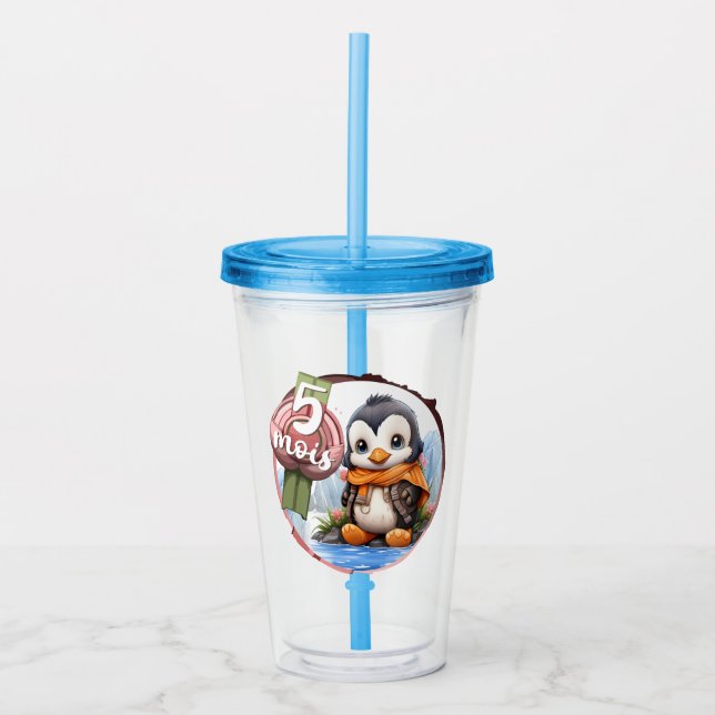 Vaso Acrílico Bébé - 5 mois (Anverso)