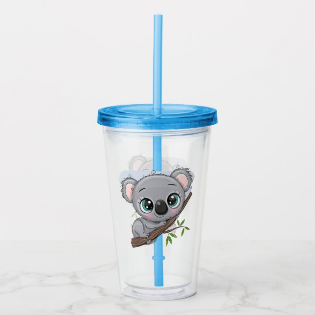 Vaso Acrílico Bebé Koala (Anverso)