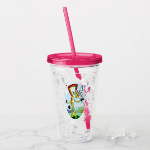 Vaso Acrílico BEBER EN MI GIRAFFE DE Jeff Willis Art