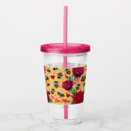 Vaso Acrílico Bee Mine Golden Honey