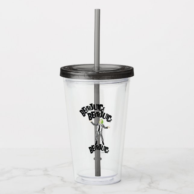 Vaso Acrílico Beetlejuice Beetlejuice Beetlejuice (Anverso)