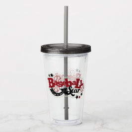 Vaso Acrílico Béisbol