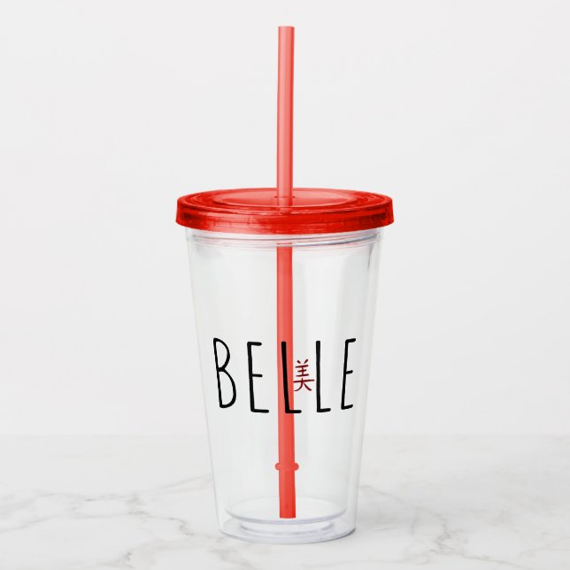 Vaso Acrílico Belle (Anverso)