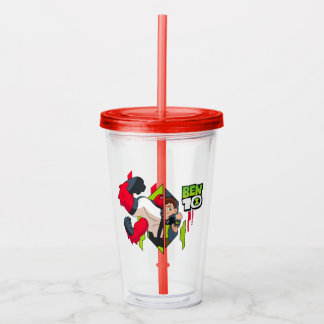 Vaso Acrílico Ben 10 Transformación del ADN de los Cuatro Brazos