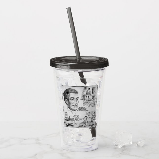 Vaso Acrílico Benjamin Banneker: Científico negro y revolucionar (Anverso (hielo))