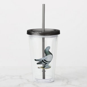 Vaso Acrílico Berliner Tumbler Pigeon Blue Bar