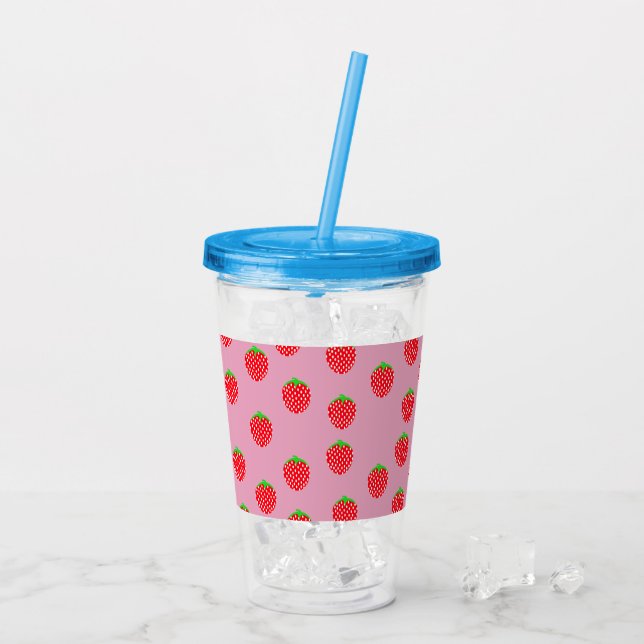 Vaso Acrílico Berry Beautiful Summer (Reverso (hielo))