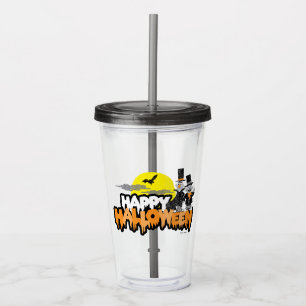 Vaso Acrílico Bert y Ernie   Feliz Halloween