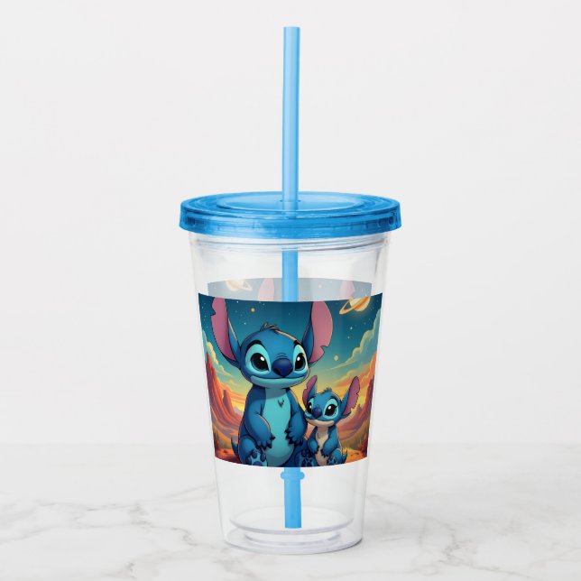 Vaso Acrílico Beste Freunde fürs Leben – Lilo & Stitch   (Anverso)