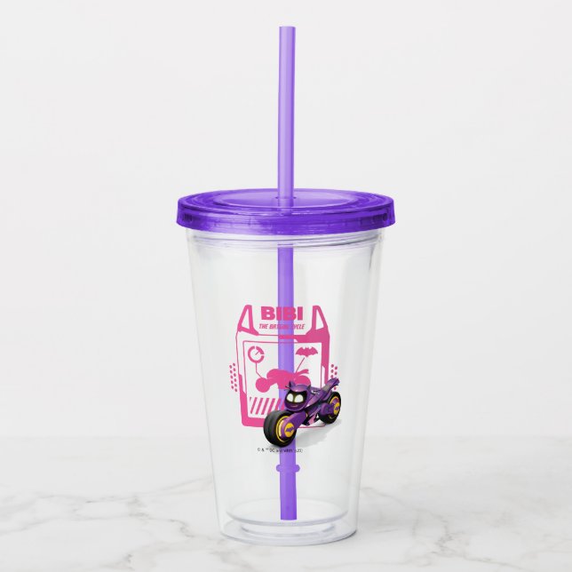 Vaso Acrílico Bibi de Batlleras™ - El ciclo de la Batgirl (Anverso)