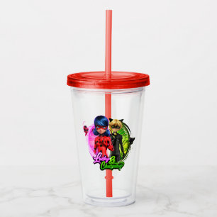 Vaso Acrílico Bicho de liga y gatos Afortunado y encantador