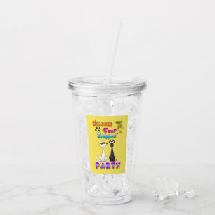 Vaso Acrílico Bienvenidos A Cuatro Fiestas Legales