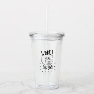 Vaso Acrílico Big Bird Skate Logo - Word! Big Bird