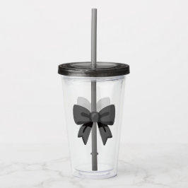 Vaso Acrílico Black Bow