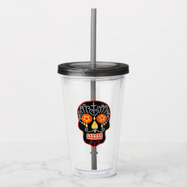 Vaso Acrílico Black Sugar Skull