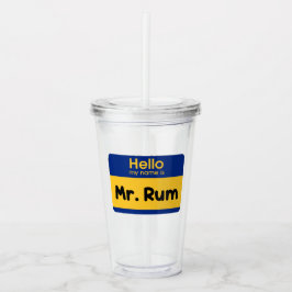 Vaso Acrílico Bleamos Soca "Mr Rum" Fete Cup - V1