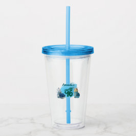 Vaso Acrílico Blue Sweet Sixteen Drinking Glass