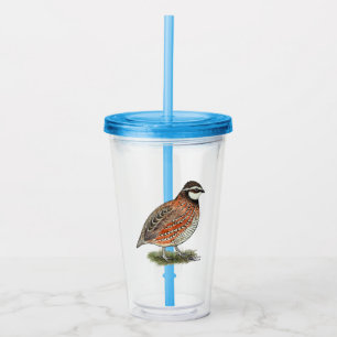 Vaso Acrílico Bobwhite Quail Rooster
