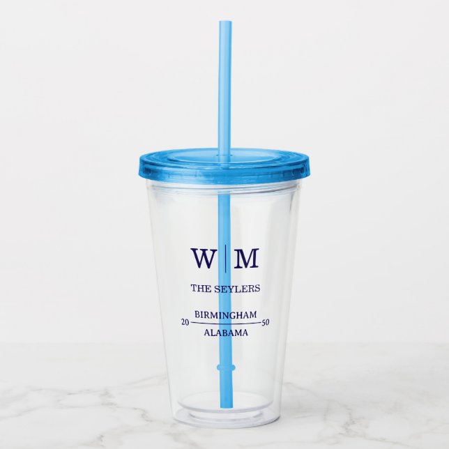 Vaso Acrílico Boda Sencilla Profesional Helada (Anverso)