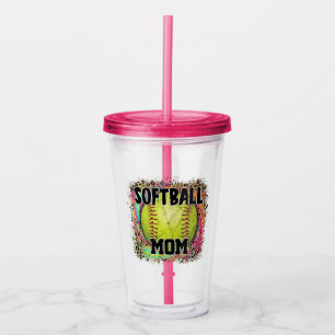 Vaso Acrílico Bola Amarilla de la marca de leopardo del ojo de l