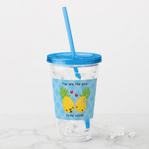 Vaso Acrílico Bonito piña tropical Pina colada romántica