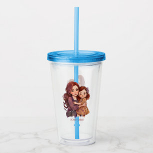 Vaso Acrílico Bono de mamá y hija Adorable (11)