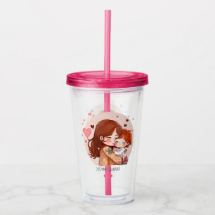 Vaso Acrílico Bono de mamá y hija Adorable (14)
