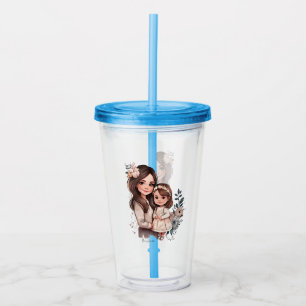 Vaso Acrílico Bono de mamá y hija Adorable (3)